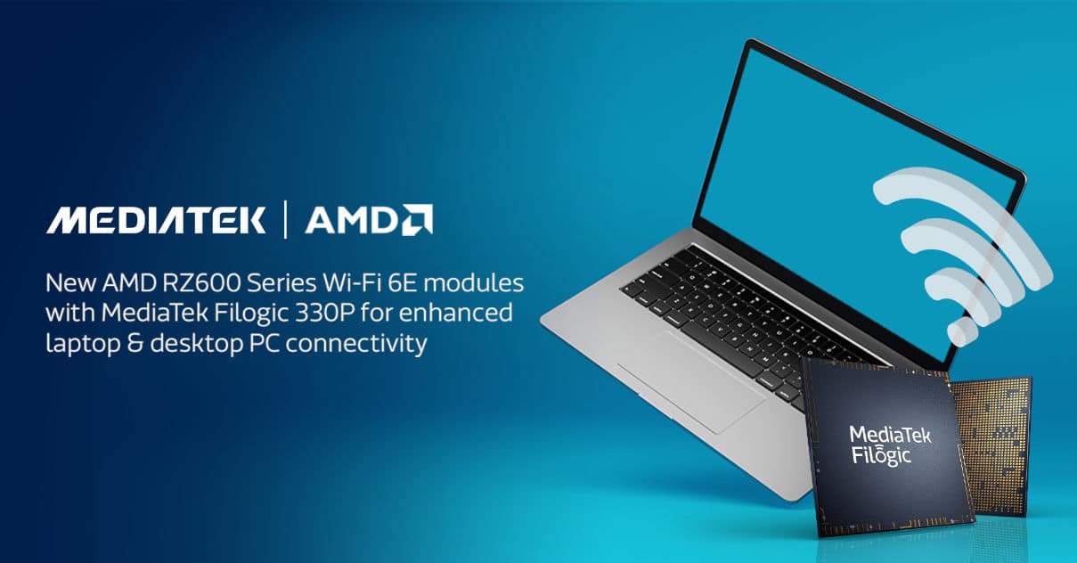 AMD y MediaTek anuncian los Módulos Wi-Fi 6E AMD Serie RZ600, GamersRD