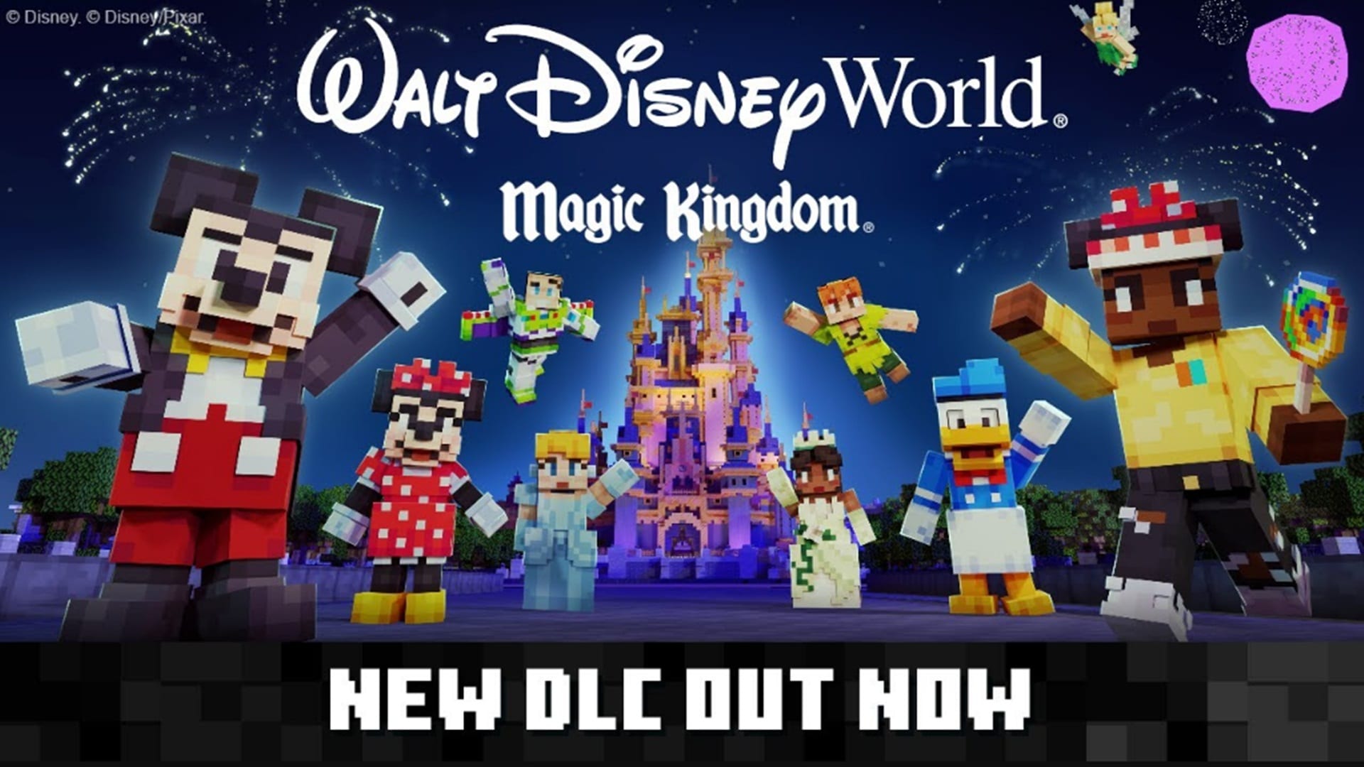 Minecraft agrega el contenido descargable de Walt Disney World Magic Kingdom, GamersRD