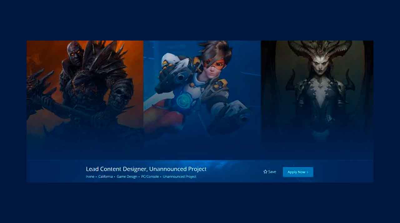 Blizzard está contratando un proyecto multijugador AAA no anunciado