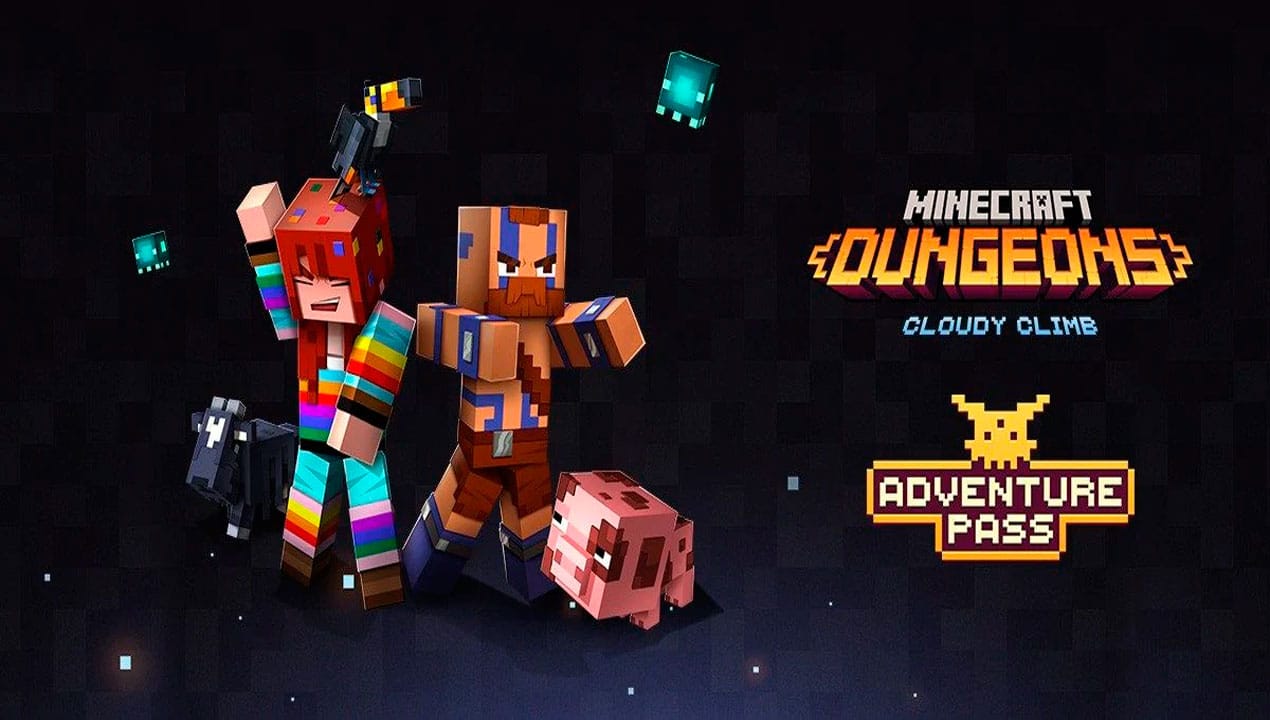 Ya está disponible la Primera Temporada Minecraft Dungeons: Cloudy Climb