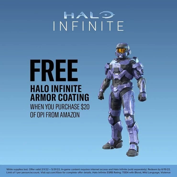 Comprando esmalte de uñas podrás desbloquear contenido en Halo Infinite y Forza Horizon 5, GamersRD