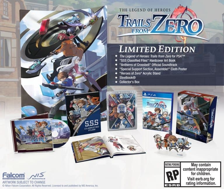 Los pedidos anticipados de The Legend of Heroes Trails from Zero Limited Edition ya están disponibles, GamersRD