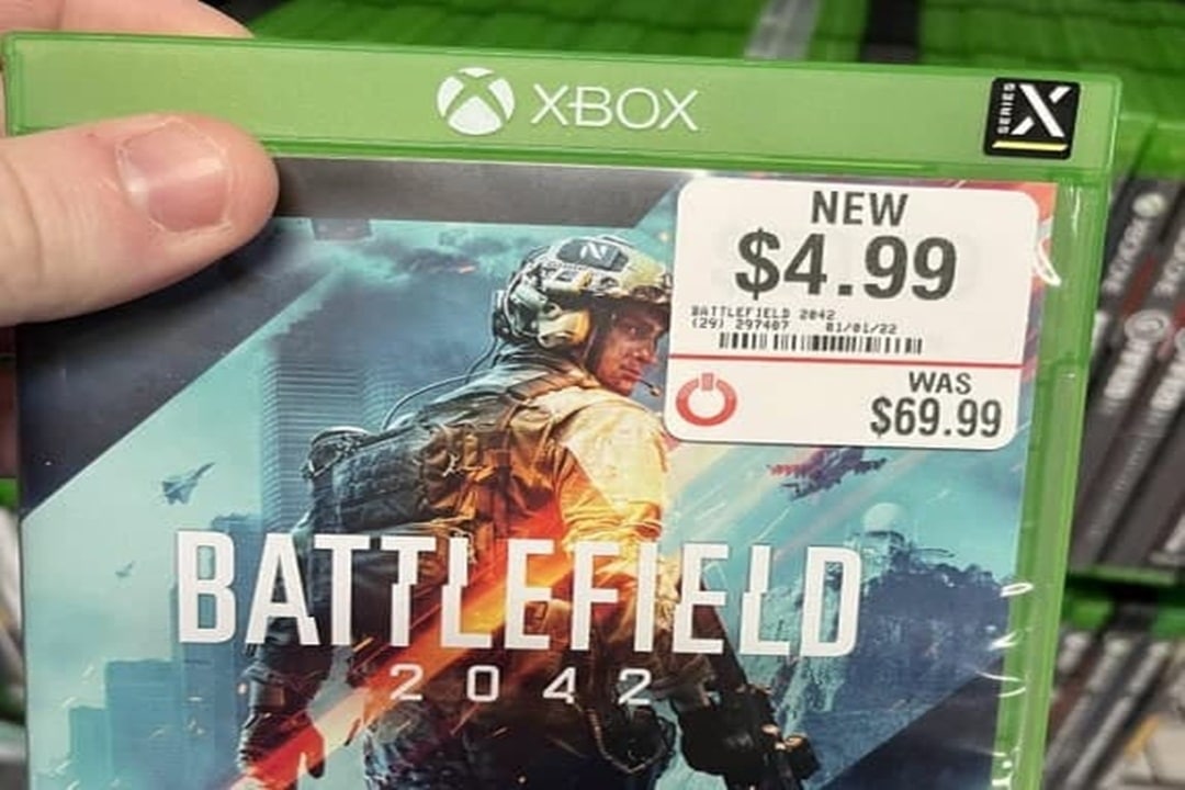 Un jugador encuentra una copia de Battlefield 2042 en GameStop por $4.99 USD, GamersRD