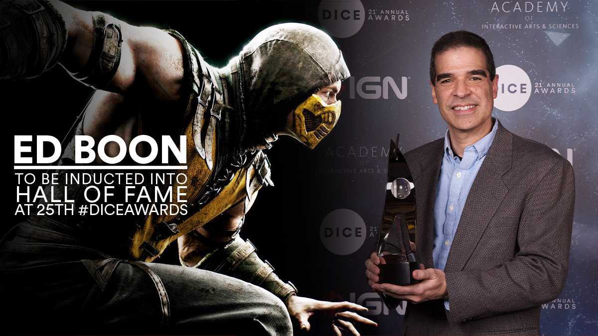 Ed Boon, co-creador de Mortal Kombat será incluido en el Salón de la Fama de la Academia de Artes y Ciencias Interactivas