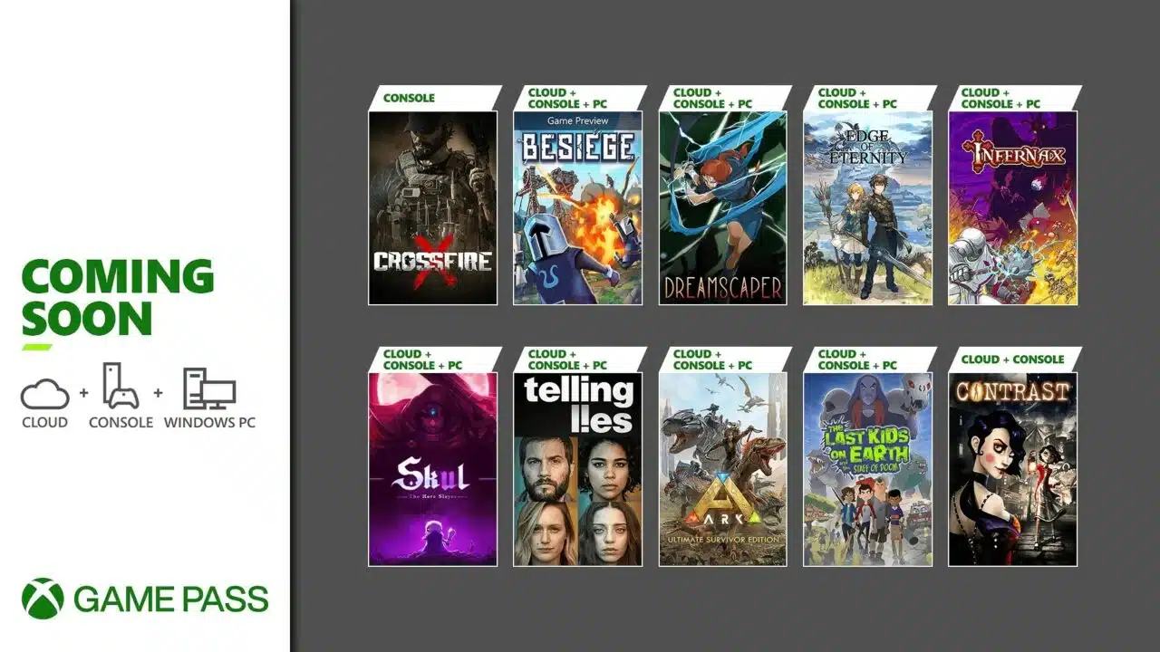 Se han confirmado los 10 juegos que llegaràn a Xbox Game Pass del 3 al 14 de febrero