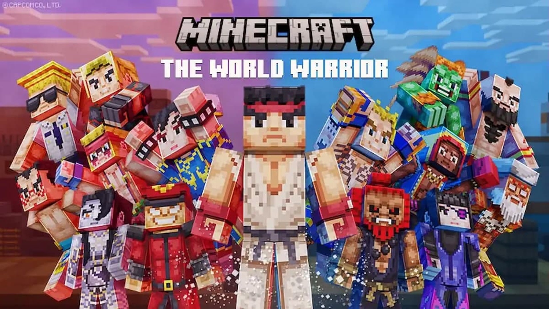 Street Fighter de Capcom llega a Minecraft como DLC de paquetes de skins, GamersRD