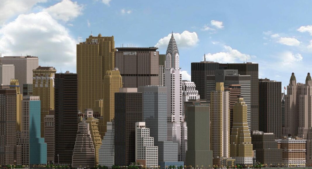 Casi 3000 jugadores de Minecraft están recreando la ciudad de New York, GamersRD