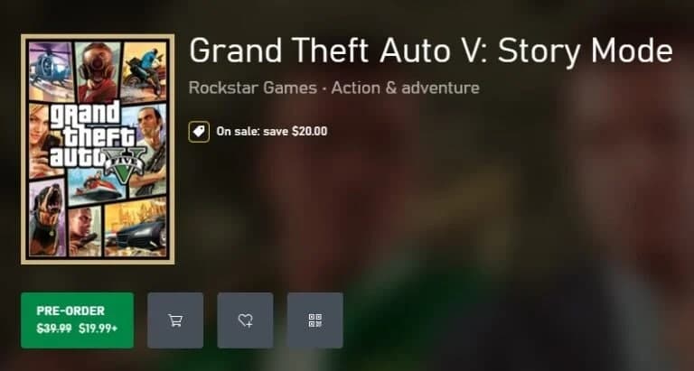 El paquete completo de GTA 5 cuesta $10 en PS5 y $20 en Xbox Series, GamersRD