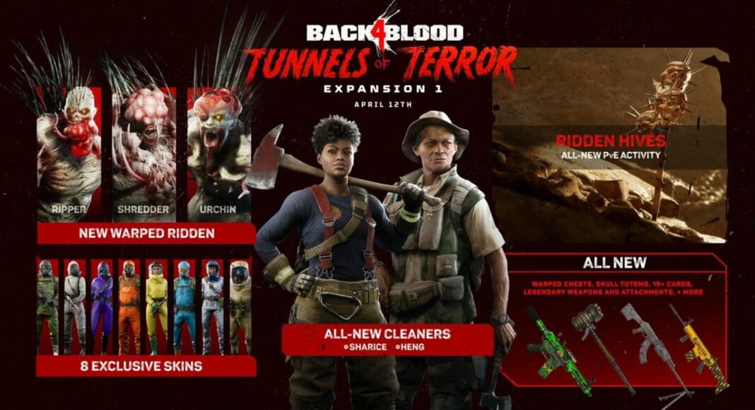 Back 4 Blood Tunnels of Terror tiene un nuevo tráiler que muestra los enemigos y más, GamersRD