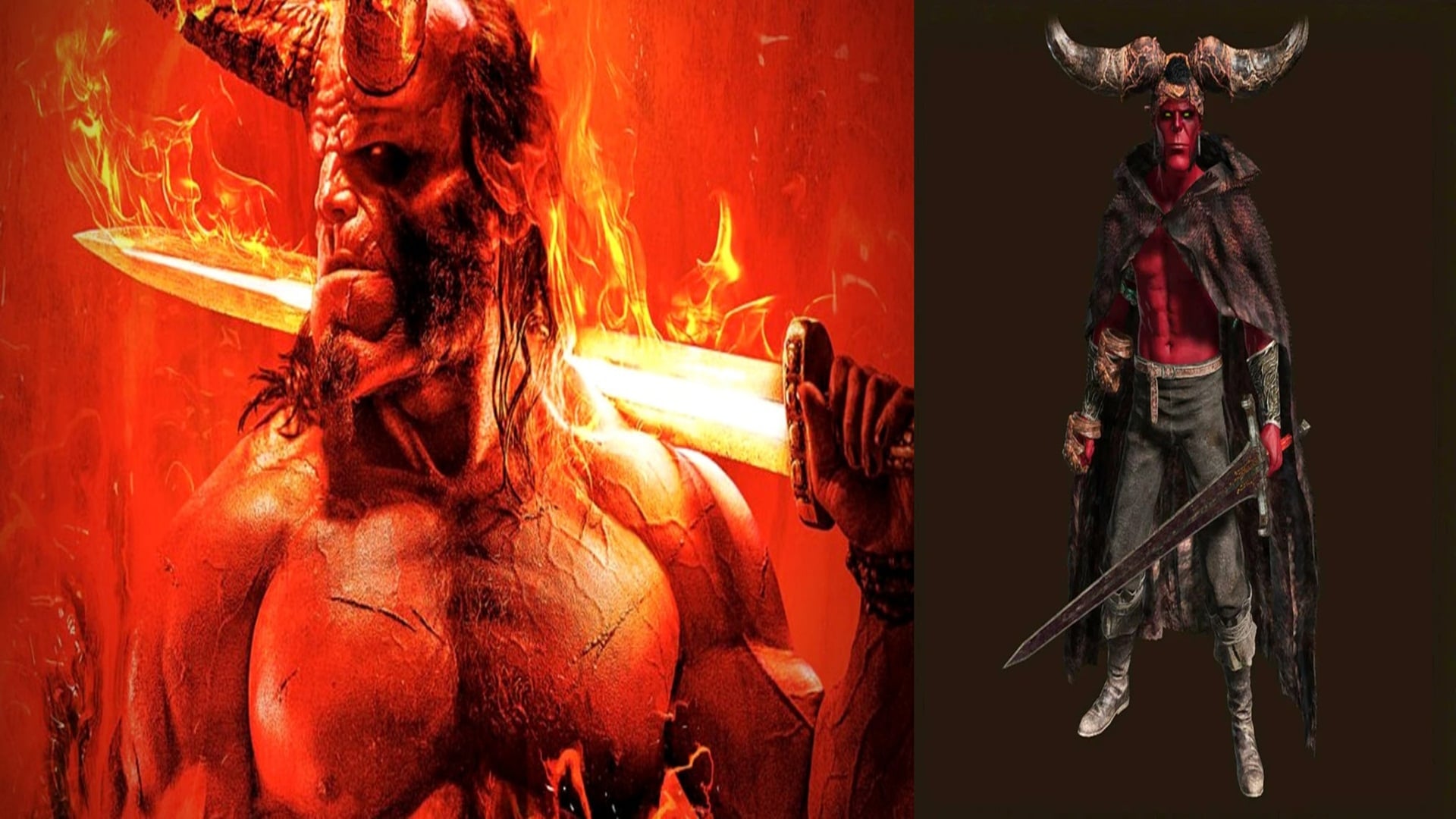 Elden Ring Un jugador convierte a su personaje en Hellboy, GamersRD
