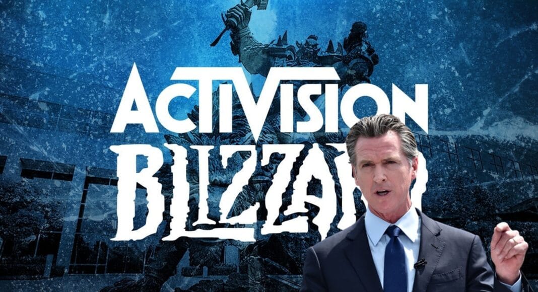 Gavin Newsom, gobernador de California, ha sido acusado de entrometerse en la demanda de Activision Blizzard, GamersRD