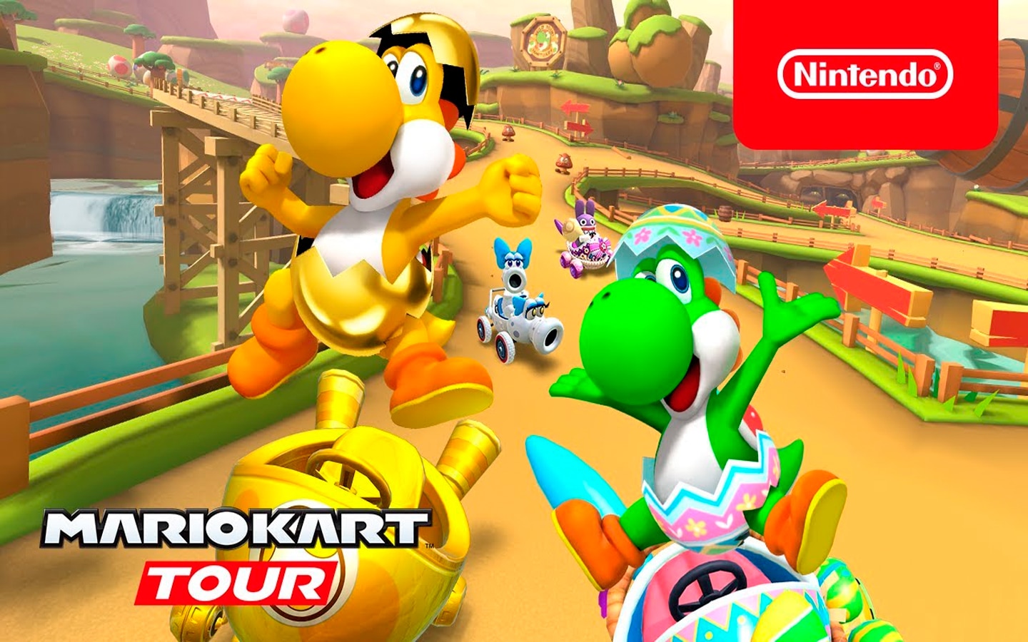 La próxima actualización de Mario Kart Tour agregará el Yoshi Tour