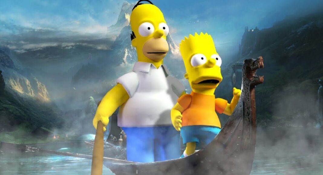Este mod de God of War agrega personajes de Los Simpson al juego, GamersRD