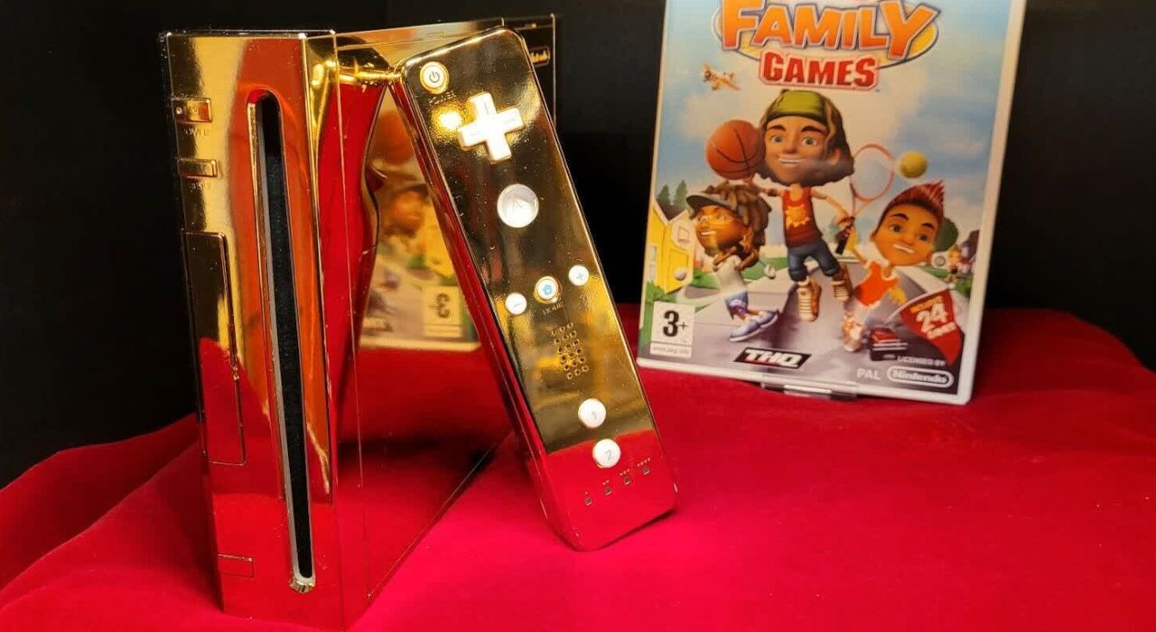 Gold-Nintendo-Wii-Queen-of-England-Sale-Price-GamersRD