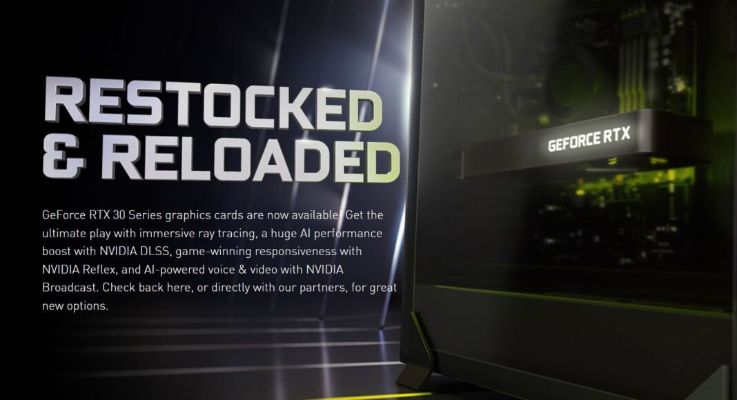 NVIDIA anuncia el regreso de stock de las tarjetas gráficas GeForce RTX Serie 30, GamersRD