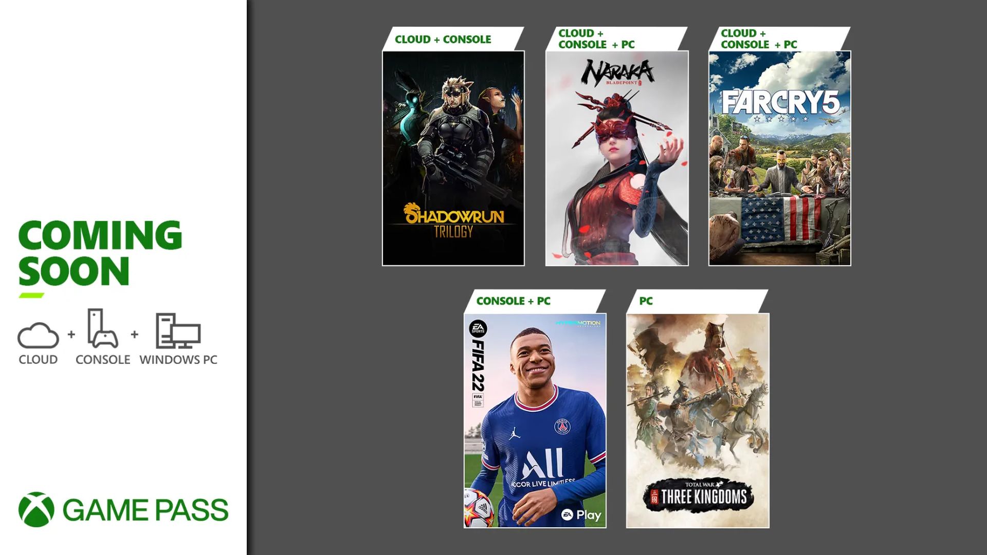 Far Cry 5 llegará a Xbox Game Pass en julio, Shadowrun Trilogy y Total War: Three Kingdoms ya están disponibles