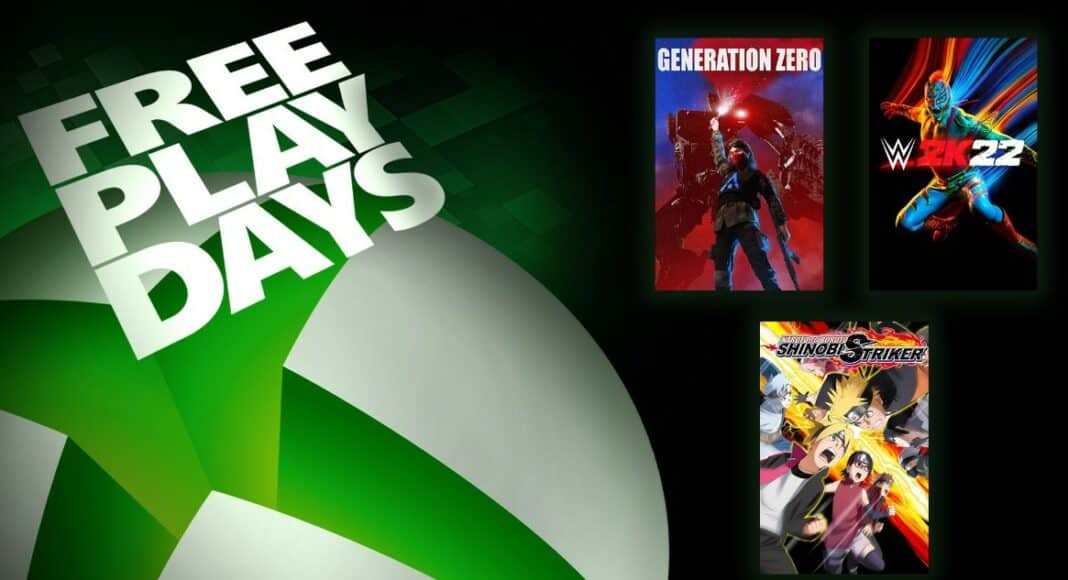 WWE 2K22, Generation Zero y Naruto to Boruto Shinobi Striker están gratis en Xbox. GamersRD