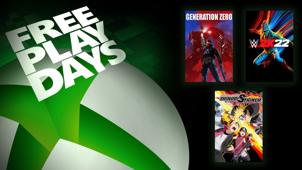 WWE 2K22, Generation Zero y Naruto to Boruto Shinobi Striker están gratis en Xbox. GamersRD