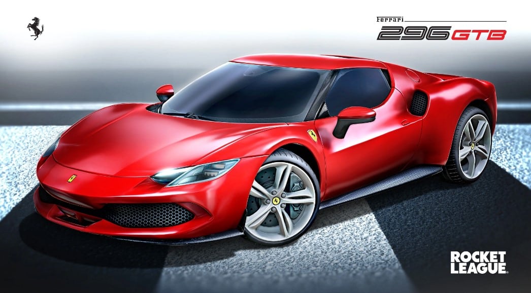 El Ferrari 296 GTB llegará a Rocket League el 31 de agosto, GamersRD