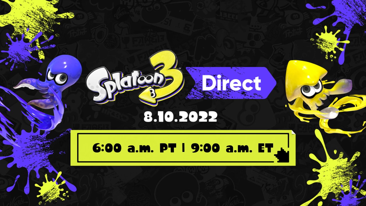 Nintendo Direct dedicated to Splatoon 3 for August 10