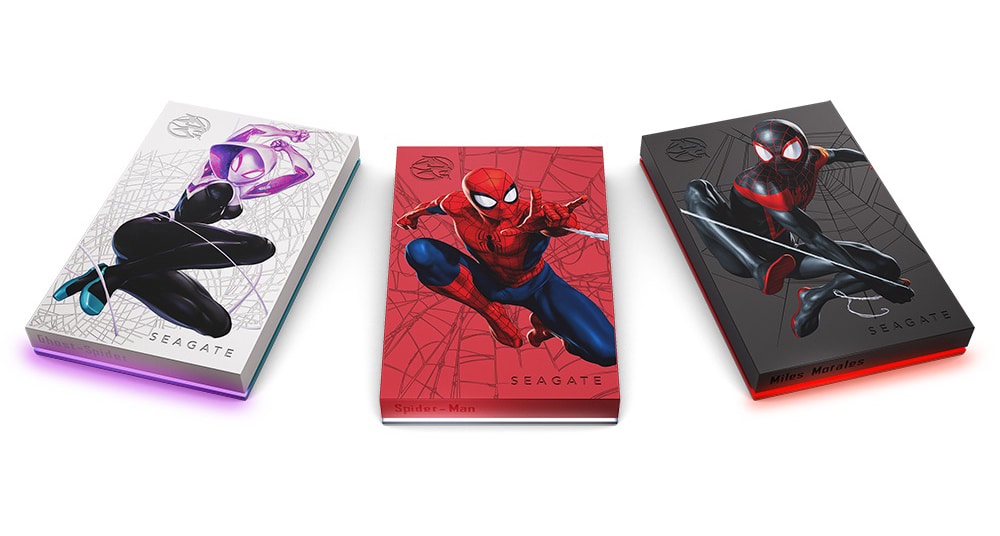Seagate lanza tres unidades de disco duro de Spider-Man, Ghost Spider y Miles Morales, GamersRD