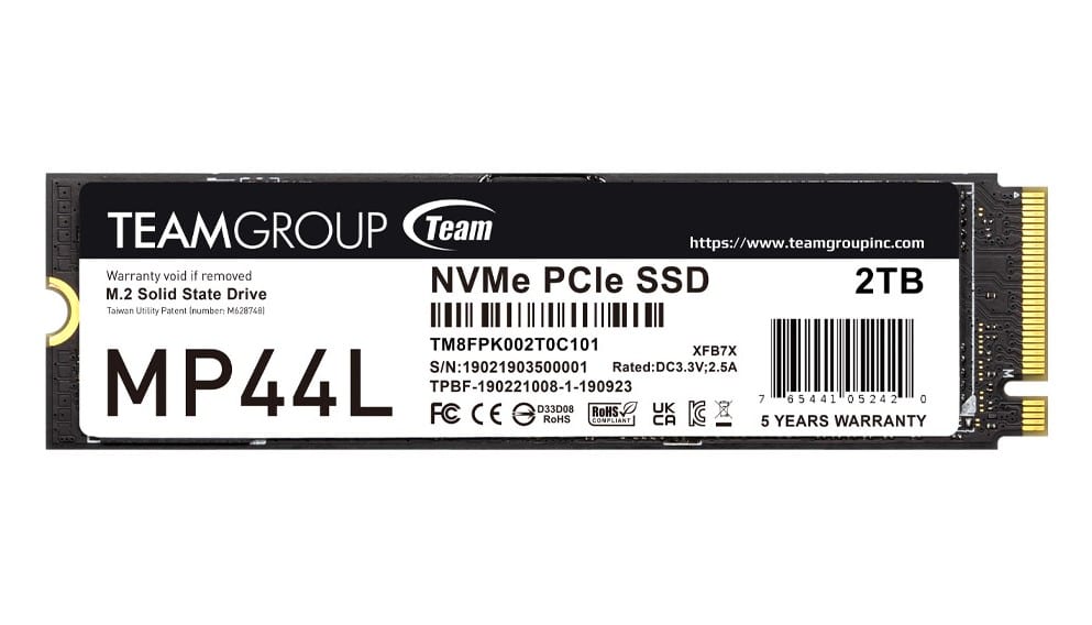 TEAMGROUP MP44L M.2 PCIe 4.0 SSD GamersRD
