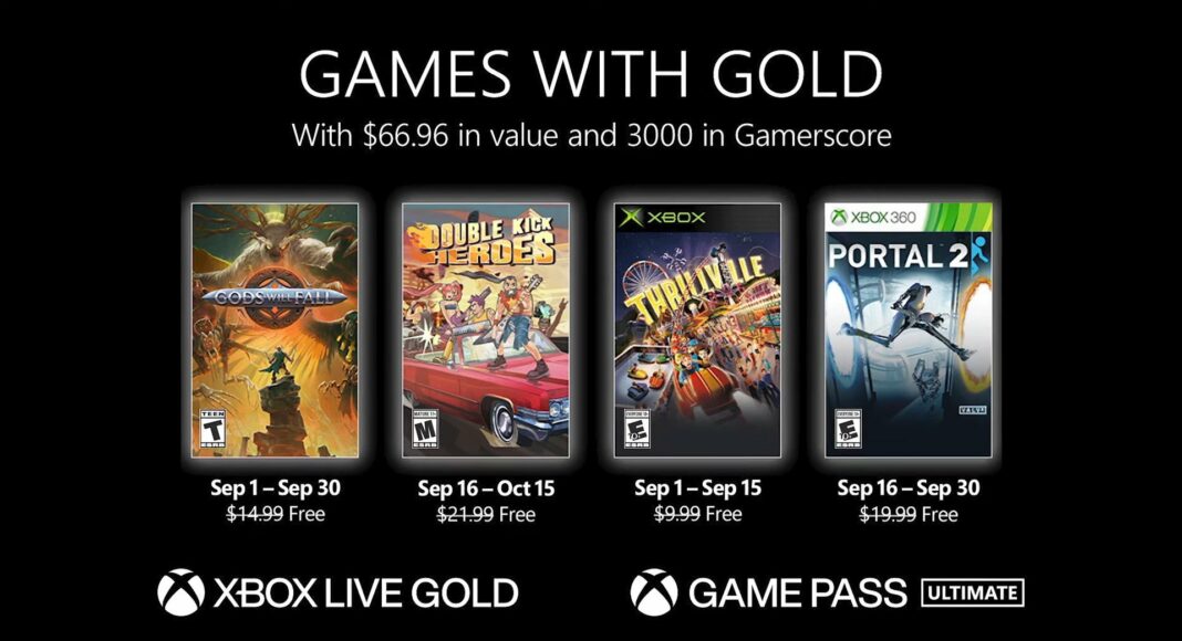 Xbox anuncia los juegos Games with Gold para Septiembre de 2022