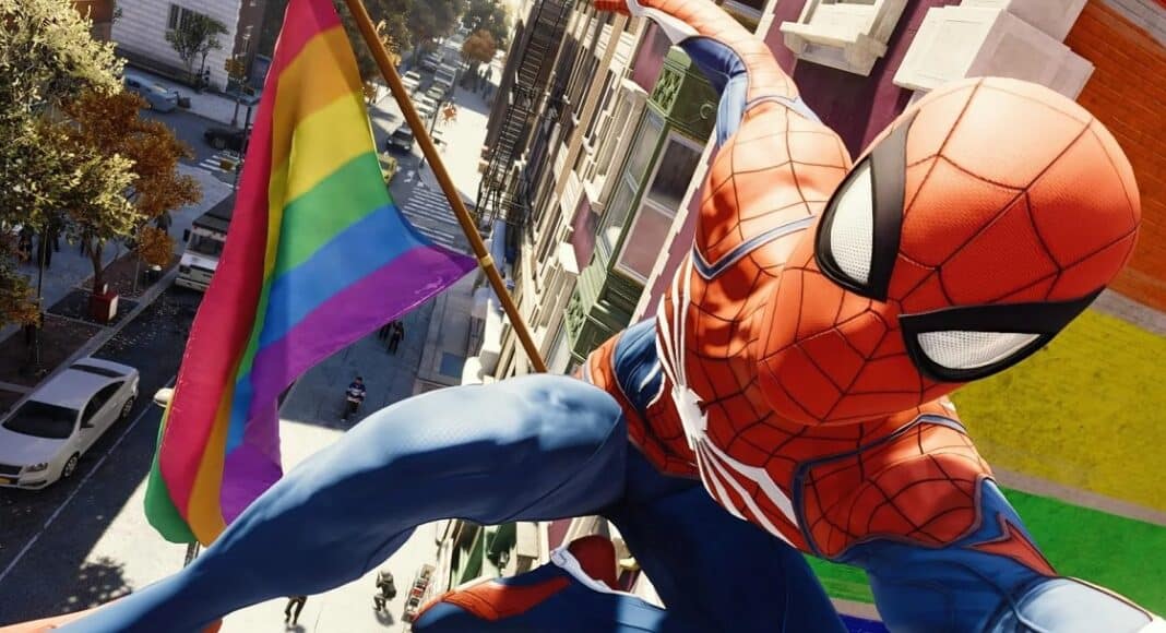 marvel-s-spider-man-pride-flag, gay mod , GamersRD