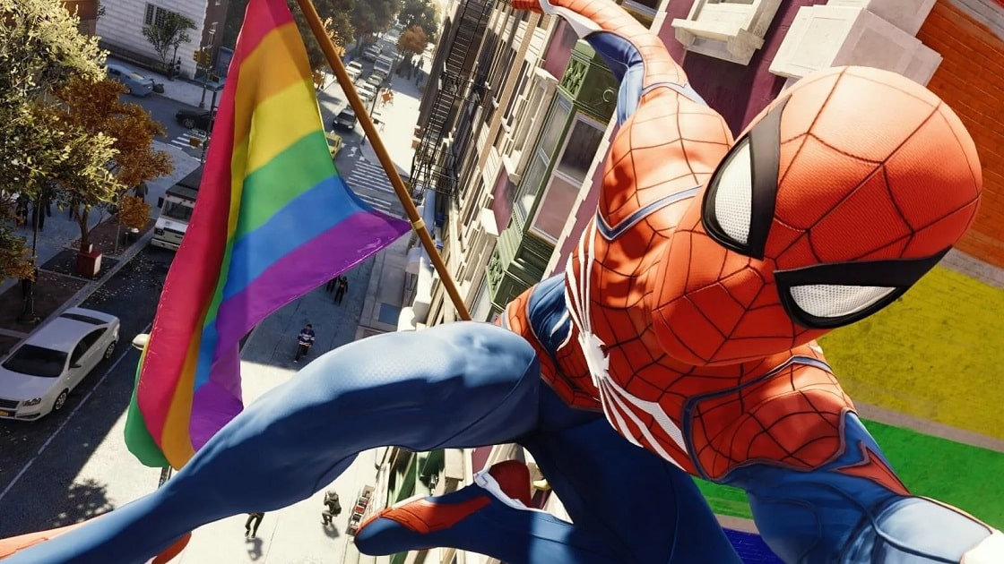 marvel-s-spider-man-pride-flag, gay mod , GamersRD