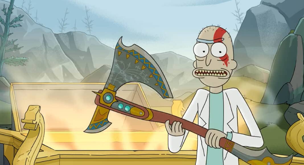 Rick y Morty promocionan a God of War Ragnarok en uno de sus episodios