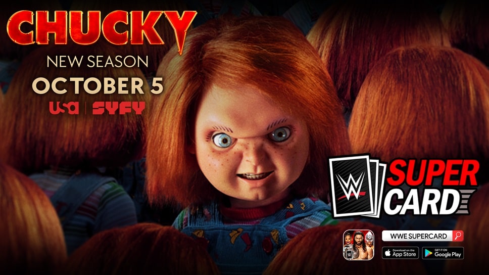 El icono del horror Chucky trae emociones y escalofríos a WWE SuperCard, GamersRD