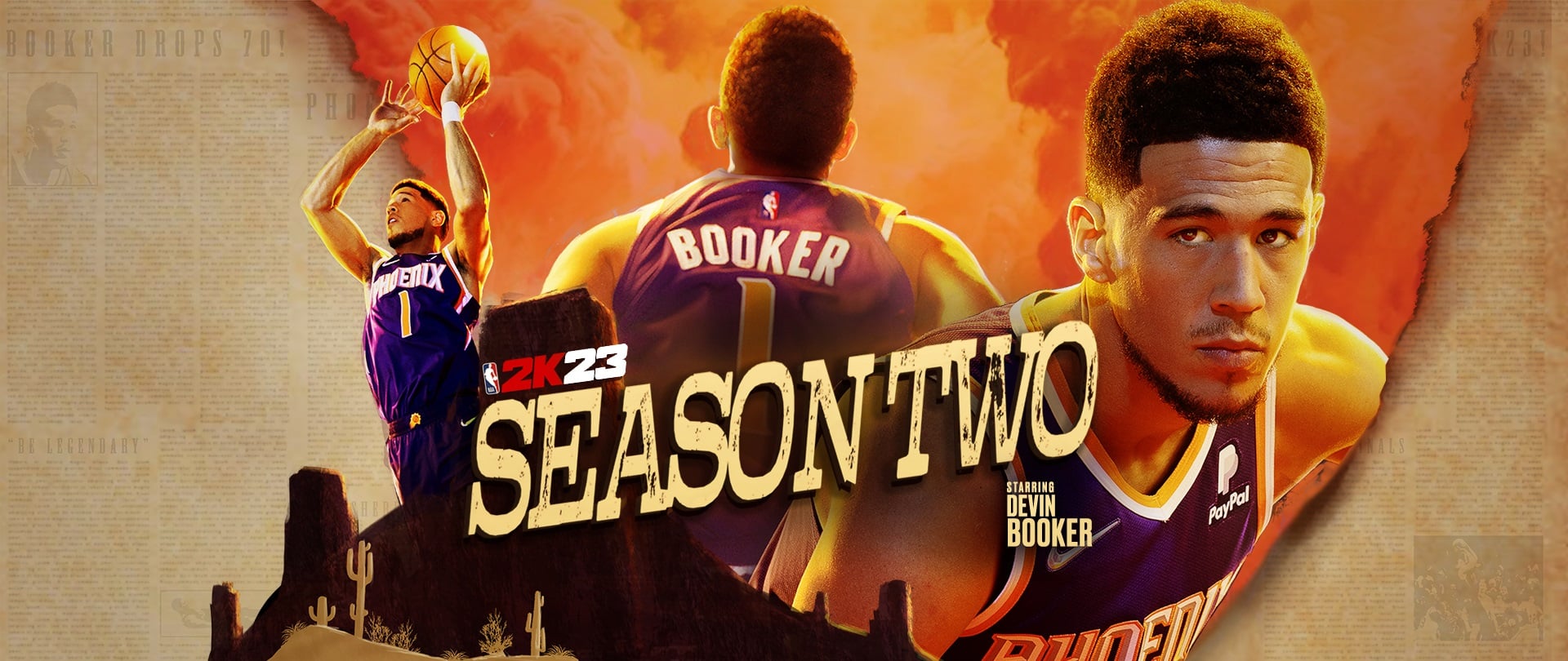 NBA 2K23 Season 2 Devin Booker Key Art, GamersRD