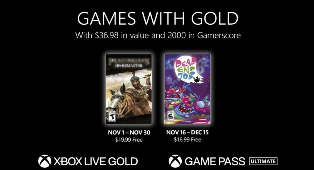 games with gold noviembre GamersRD