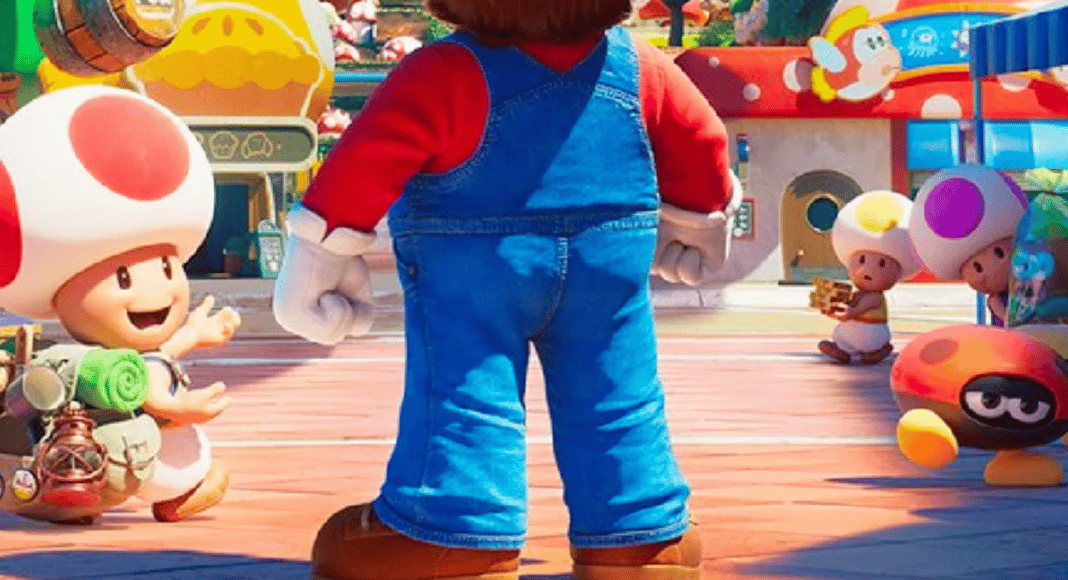 Póster de la película de Super Mario Bros enoja a los fans por el trasero de Mario
