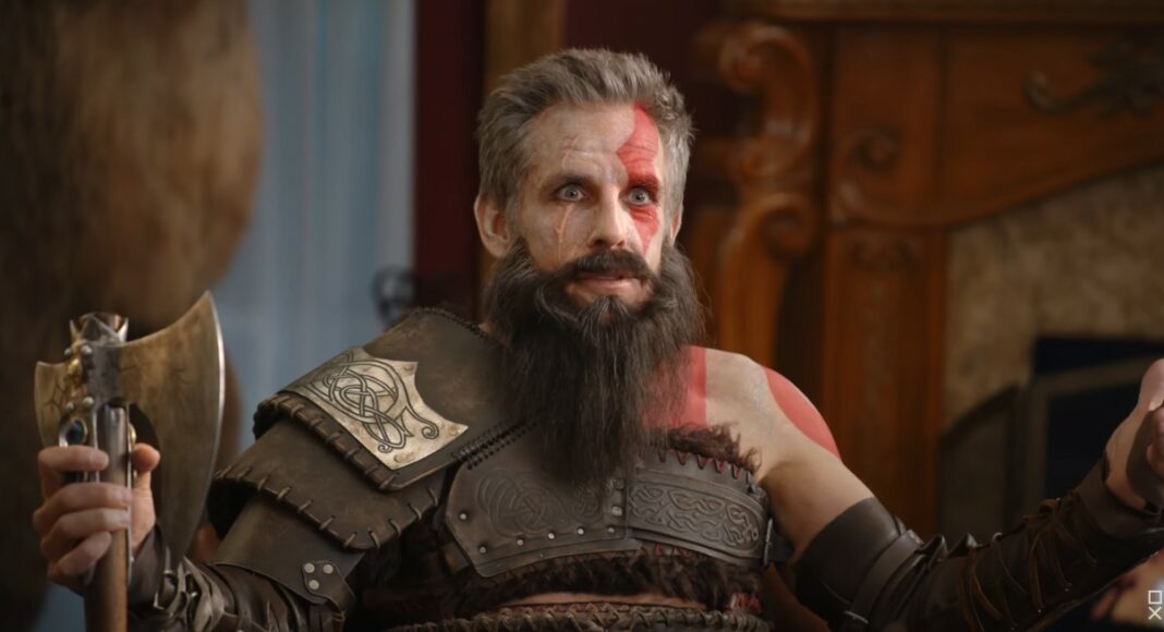 Ben Stiller interpreta a Kratos en un anuncio de God of War Ragnarök junto a John Travolta y LeBron James, GamersRD