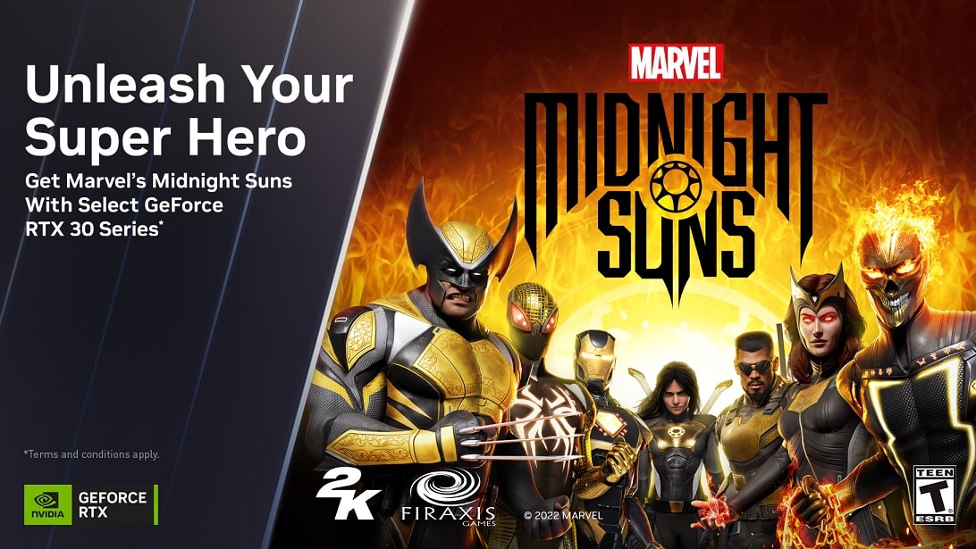 Marvel's Midnight Suns, NVIDIA, Geforce serie 30, GamersRD