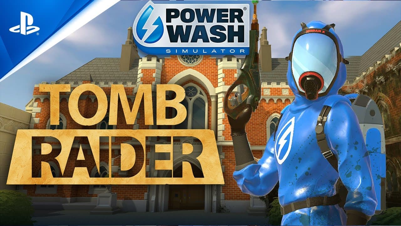 Creadores de PowerWash Simulator anuncian crossover con Tomb Raider