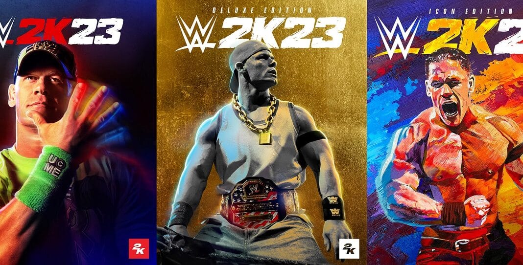 WWE 2K23 Cover Slate , Cena, GamersRD