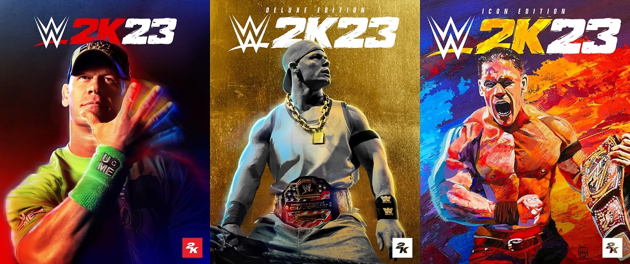 WWE 2K23 Cover Slate , Cena, GamersRD
