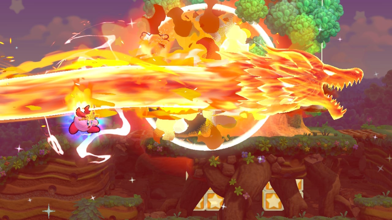 As was obvious, Kirby's Return to Dreamland Deluxe brings news that was not only limited to aesthetics, but also new content.  Starting with the return of the Extra Mode that presents a new challenge by raising the difficulty of the game.  The coliseum mode is also back to face the bosses as Boss Rush.  The great addition is a new epilogue in which the protagonist will be Maglor.  The objective is to recover our powers and it has its own list of levels.  Maglor is a different character and has his own powers so much that he changes the way you play.  We will be obtaining magic points that we can invest in new abilities to finally face a level boss.