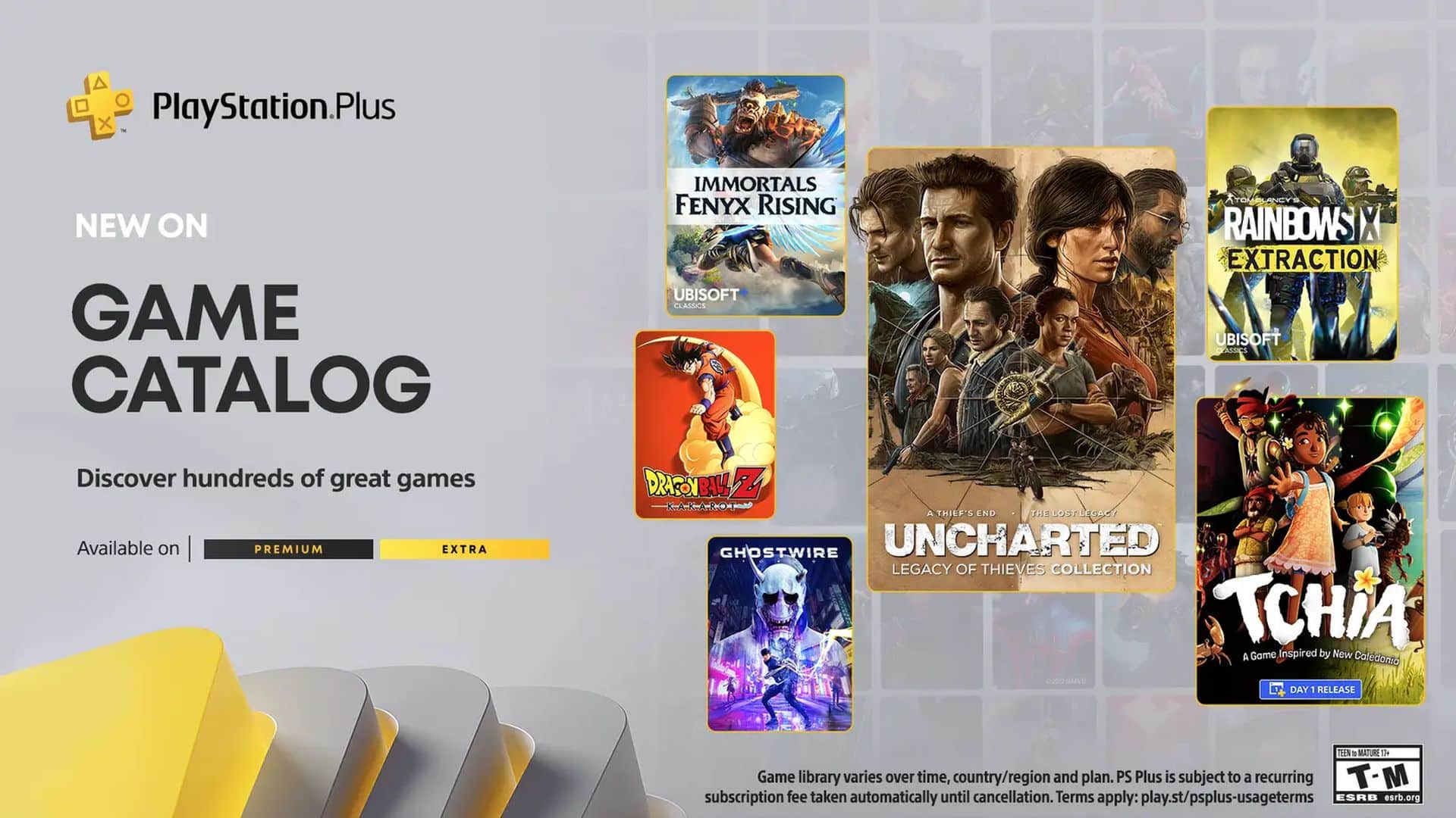 Ghostwire Tokyo, Uncharted: Legacy of Thieves Collection y Tchía llegarán a PS Plus Extra y Premium