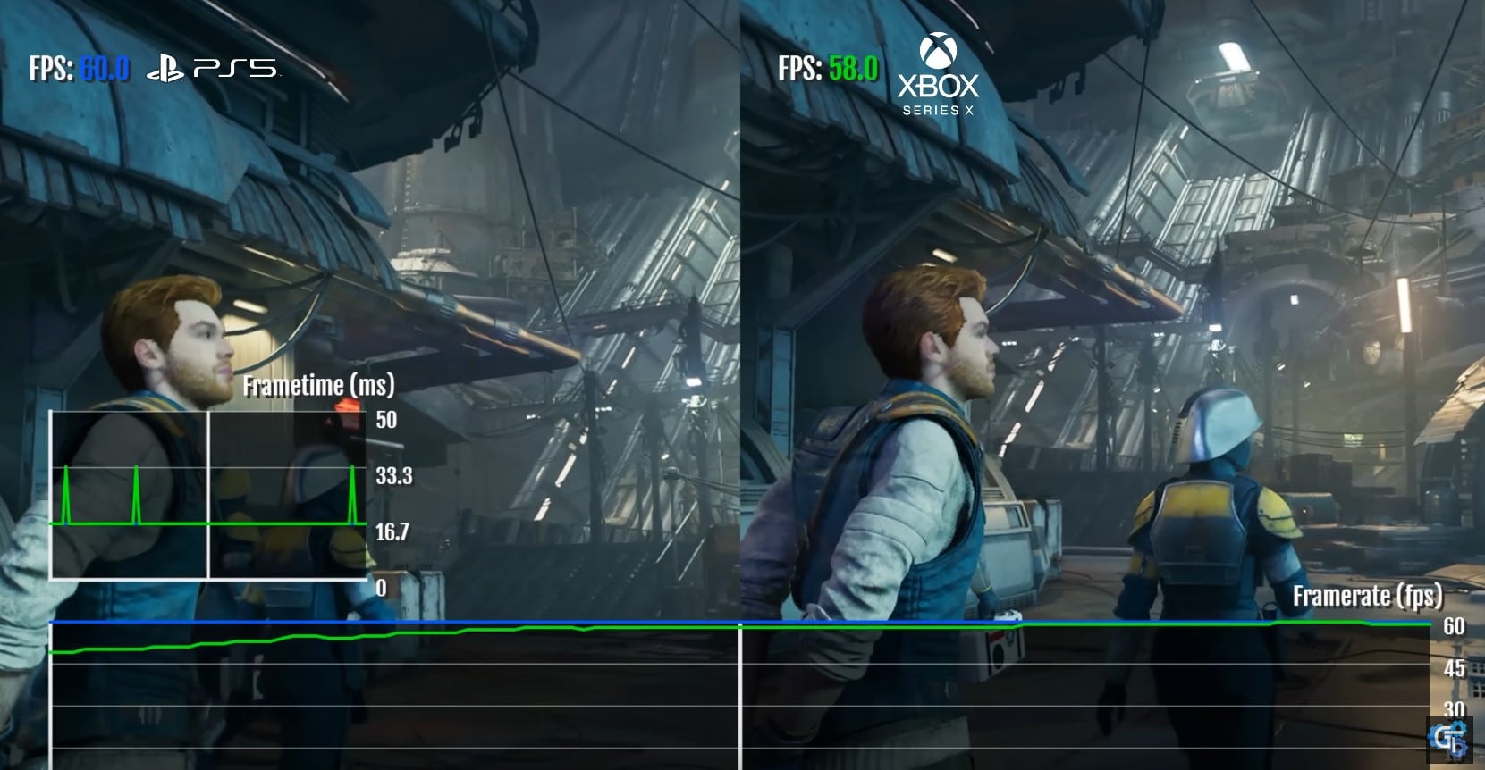 Star Wars Jedi Survivor alcanza los 60 FPS en PS5 pero en Xbox Series X no