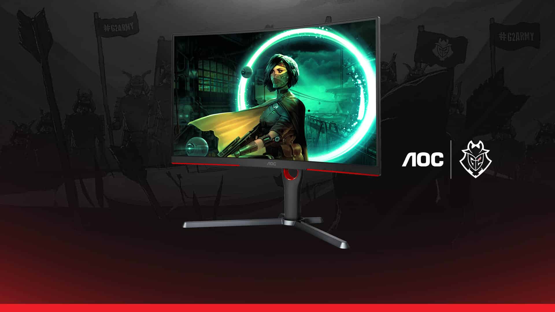 AOC CQ27G3Z Monitor curvo para juegos de 27 pulgadas QHD 2K