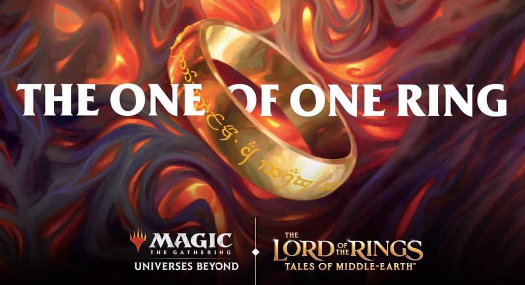 carta única anillo único el señor de los anillos magic the gathering