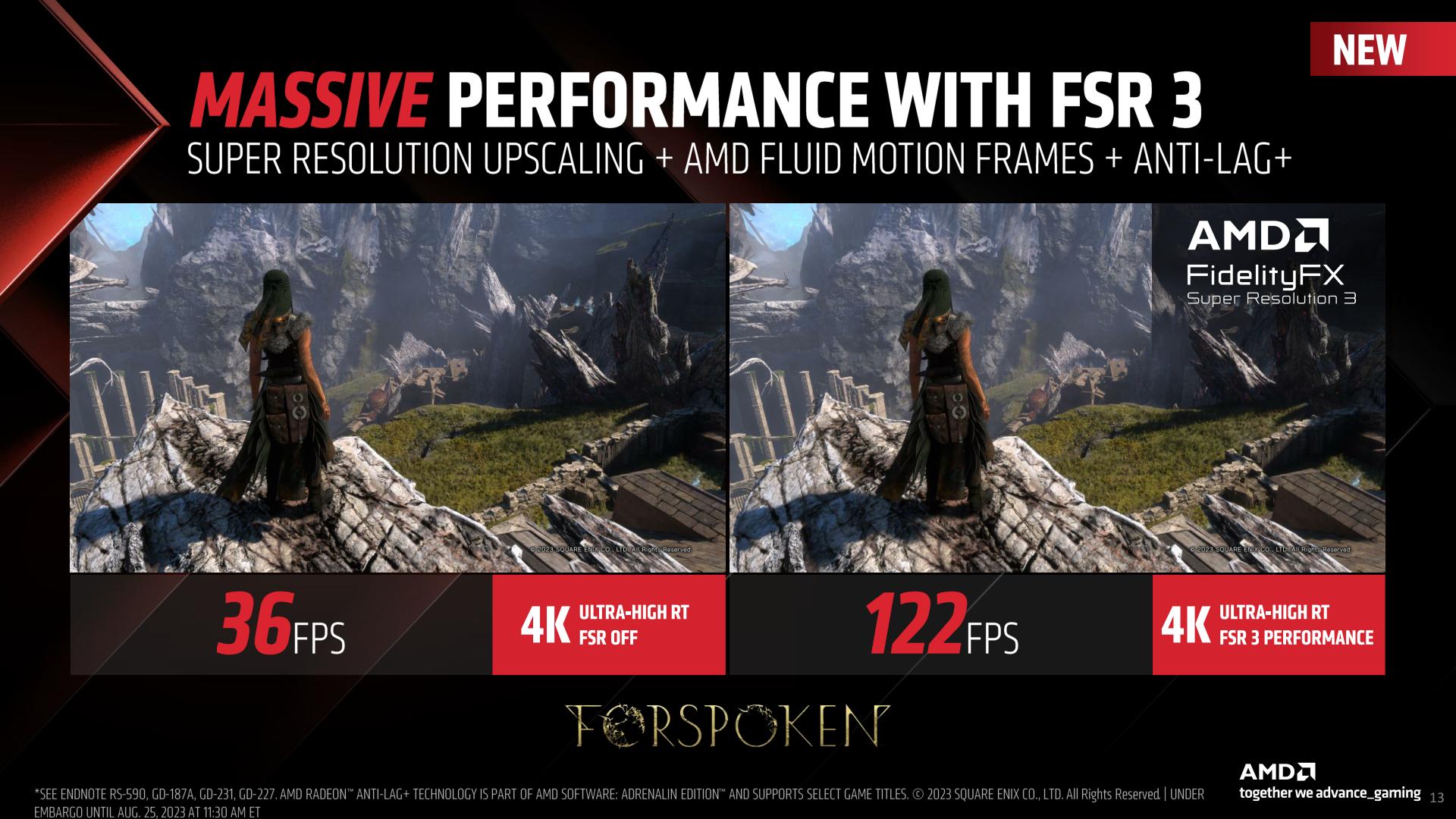 AMD anuncia FidelityFX Super Resolution 3 para todas las GPUs desde la RX 5700 en adelante3