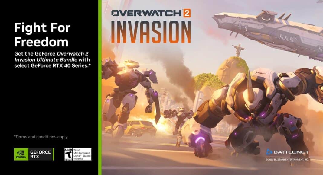 Al comprar una GeForce RTX Serie 40 obtendrás gratis el paquete Overwatch 2 Invasion GamersRD