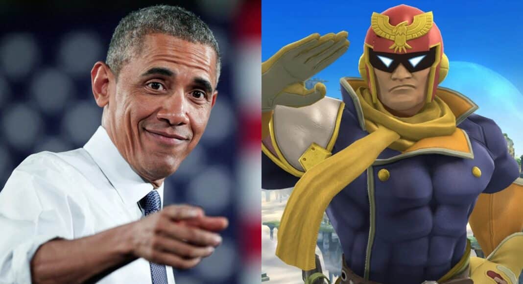 Barrack Obama revela que su personaje principal en Smash Bros. es Captain Falcon