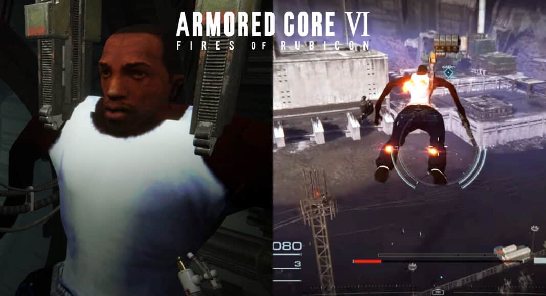 CJ ya está en Armored Core VI, los modders no pierden tiempo