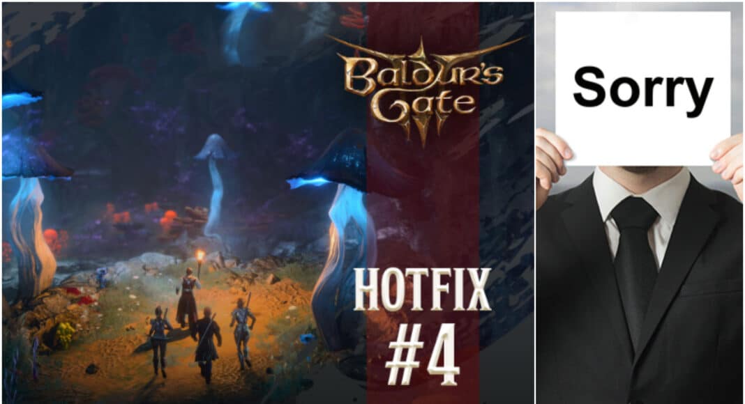 Larian se disculpa con la comunidad después del problema ocasionado por el Hotfix 4 en Baldur's Gate 3
