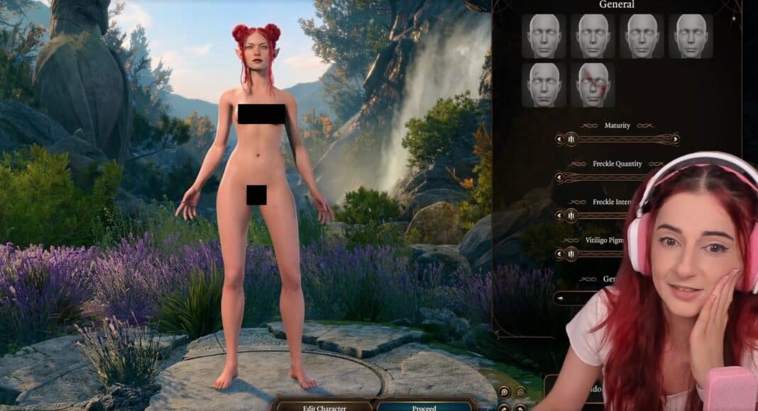 Los desnudos en Baldur's Gate 3 se salen de control sorprendiendo a los streamers